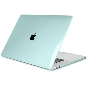 Caixa de laptop de plástico transparente, capa dura para macbook