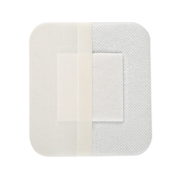 Pansement médical jetable non tissé désinfecté à l'ozone de classe I, type île, pour plaies, 4 x 6 pouces, extra large, avec bordure adhésive