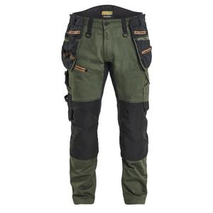 BLAKLADER - 197011494240C58 Pantalon Craftsman en stretch bidirectionnel Vert forêt/rouille-PANTALON DE TRAVAIL EAN 7330509950722 - Product Image 1