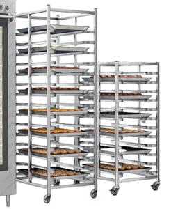 Roestvrijstalen Bakkerij Display Rack Mobiele Gebak Brood Plank Met Anti-Roest Metalen Frame Voor Cafe Bakkerij Winkel Voedsel Showcase - Product Image 3