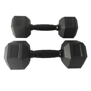 Bộ tạ tay lục giác cao cấp LINYIQUEEN, chất liệu cao su đen, dùng cho phòng tập thể dục - Product Image 1