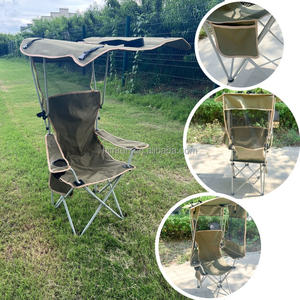 <span class=keywords><strong>Silla</strong></span> Plegable de Alta Calidad para Exteriores con Toldo, <span class=keywords><strong>Silla</strong></span> de Playa con Protección Solar, <span class=keywords><strong>Silla</strong></span> <span class=keywords><strong>Reclinable</strong></span> para Pesca y Camping con Toldo - Product Image 6