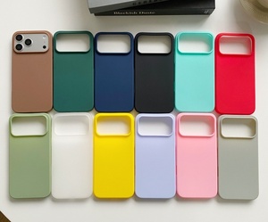 Coques de téléphone en silicone TPU mat pour iPhone 16 Pro Max 17 Air, coque arrière de couleur unie pour iPhone 17 Pro Max, accessoires - Product Image 2