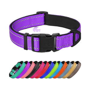 卸売 高級 反射素材 ナイロン製 犬用首輪 360 °   ペットショップ向けの卸売業者 - Product Image 1