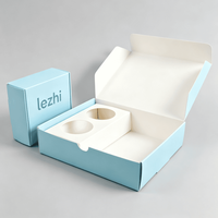Boîte en papier rose personnalisée pour plats à emporter, avec insert pour trempettes, biscuits, sushis, poulet frit, frites – Emballage