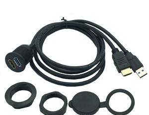 Barco del coche Dash montaje USB 3,0 <span class=keywords><strong>A</strong></span> macho <span class=keywords><strong>A</strong></span> hembra HD MI <span class=keywords><strong>un</strong></span> Cable de extensión macho <span class=keywords><strong>A</strong></span> hembra - Product Image 4
