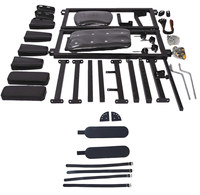 Grand canapé érotique BDSM avec barre d'écartement et menottes de retenue pour bondage machine, mobilier sexuel