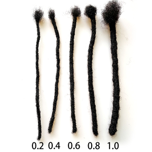 39 #   Extensions de locs 100% cheveux humains - Couleur sel et poivre, <span class=keywords><strong>dreadlocks</strong></span> entièrement faites à la main, taille moyenne, extensions de cheveux humains de qualité supérieure - Product Image 6