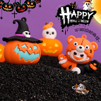 Porte-clés créatif populaire transfrontalier, écologique, durable, en forme de citrouille d'Halloween, petit