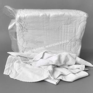 Trapos de Limpieza Reciclados, Trapos Blancos de Toalla de Algodón, Trapos Industriales de Toalla Blanca para Limpieza - Product Image 1