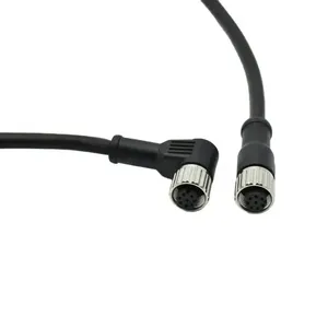 Connecteur étanche IP67 M12 8 broches vis électrique Ip67 câble prise femelle pour l'automatisation industrielle - Product Image 1