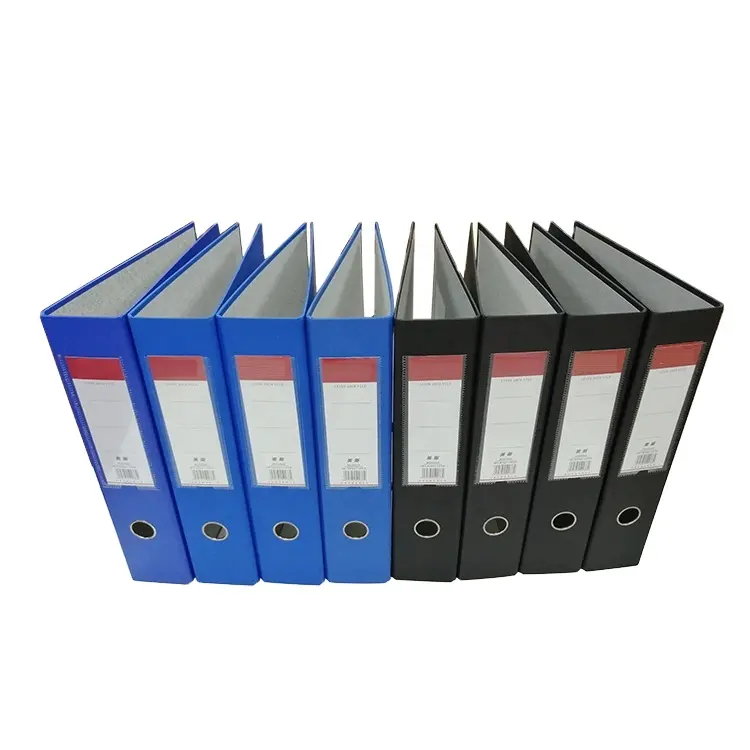 Caja organizadora A4 FC, suministros de oficina, papelería de negocios, carpeta de archivos de papel para documentos con clip de metal de PVC