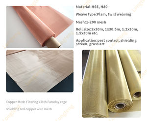 Tela de malla de cobre rojo suave para artes, manualidades e investigación científica - Product Image 6