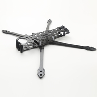 Abeilles toxiques 7 pouces 8 pouces FPV cadre en Fiber de carbone pièces imprimées cadre de voyage avec une longue endurance pour les accessoires de drones