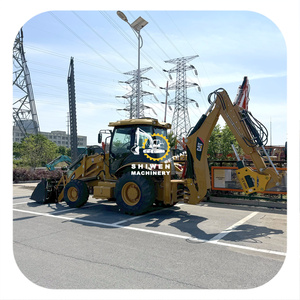 Chargeuse-pelleteuse CAT420F d'occasion, capacité 8 tonnes, chargeuse sur pneus CAT420F d'occasion, moteur, pompe hydraulique, excellent état, peinture d'origine - Product Image 1