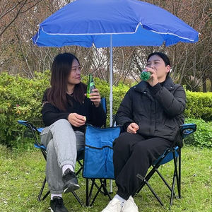 Factory Custom Wholesale Portable Double Outdoor Folding Large <b>Camping</b> Beach Chair With <b>Canopy</b> - Product Image 1