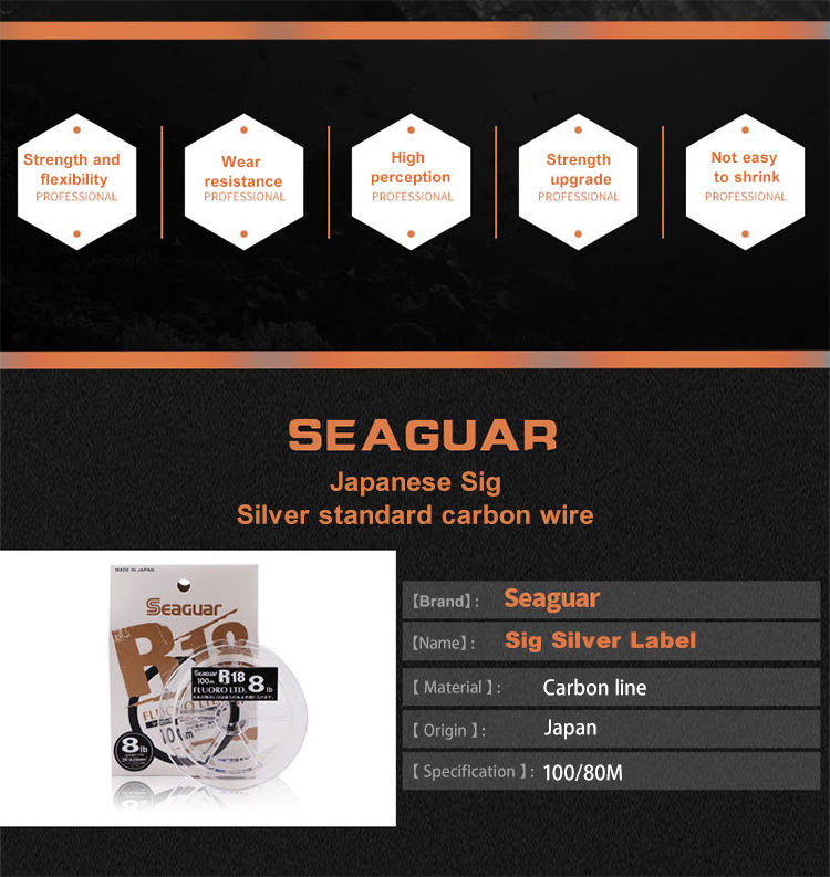 SEAGUAR SEA CARBON 50 M 0.165 - Tiendas de pesca