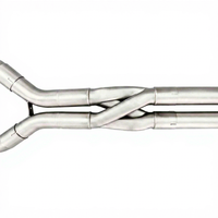Tuyau d'échappement intermédiaire en Z à haut débit et longueur égale en acier inoxydable SS304 pour BMW M2 F87 M3 F80 M4 F82 S55 3.0T Son profond Racing