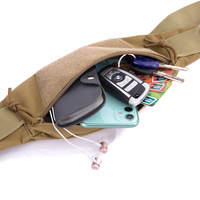 Riñonera Táctica Impermeable de Poliéster, Bolso Bandolera con Cierre para Unisex, para Senderismo, Correr, Camping y Viajes al Aire Libre