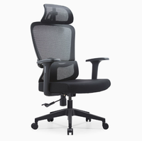 Chaise de bureau moderne avec soutien lombaire, dossier en maille respirante, hauteur réglable, design ergonomique, siège confortable, atelier, bureau à domicile