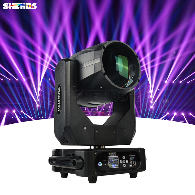 SHEHDS Double Prisms 275W10R 8000k Beam Moving Head Stage Lights 275w Beam Lighting for Stage Wedding Bar Disco