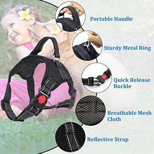 เสื้อกั๊กสุนัขแบบตาข่ายระบายอากาศ สะท้อนแสง ปลอดภัยในเวลากลางคืน ปรับได้ ไม่รัดคอ ไม่รั้ง ไม่กระชับ  พร้อมหูจับ  สามารถปรับแต่งได้ - Product Image 4