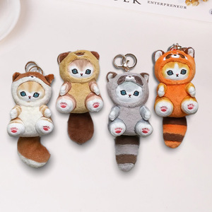 Bán Buôn Sang Trọng Mofusand Mèo Keychain Thú Nhồi Bông Túi Mặt Dây Chuyền Trẻ Em Món Quà Sinh Nhật Sang Trọng Fox Mèo Vòng Chìa Khóa - Product Image 2