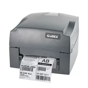 Godex G500 G530 stampante per codici a barre per etichette a trasferimento termico Desktop stampante per etichette con codici a barre a trasferimento termico USB da 108mm per la vendita al dettaglio