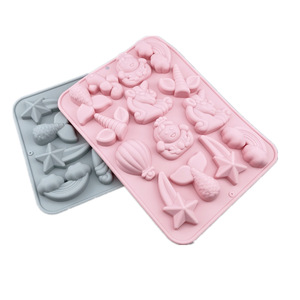 Yongli TG024 12 cavidades moldes <span class=keywords><strong>de</strong></span> goma sirenas gomitas personalizadas molde <span class=keywords><strong>de</strong></span> silicona moldes <span class=keywords><strong>de</strong></span> silicona <span class=keywords><strong>de</strong></span> <span class=keywords><strong>unicornio</strong></span> - Product Image 1