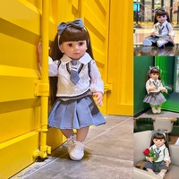 Muñeca Bebé Realista Educativa de Simulación para Niños, Juguetes de Muñecas Reborn Suaves de Cuerpo Completo para Niñas
