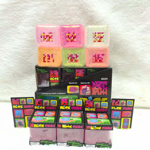 Popular Sequins Nee Doh Glow Ice <b>Cube</b> Maltose Night <b>Light</b> Slow Rebound Glitter Needoh Nice <b>Cube</b> Stress Squeeze Toy - Product Image 1