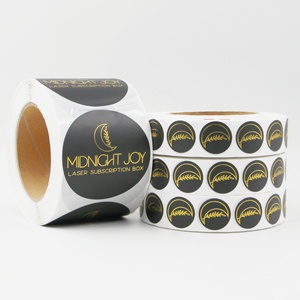 Tem nhãn tròn in logo riêng, nhiều kích cỡ, nhãn tròn 2 inch dùng cho đóng gói, nhãn giấy chống thấm dùng để dán niêm phong - Product Image 4