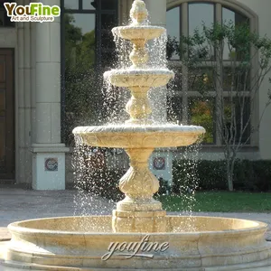 High Quality Garden Outdoor Stone Water Flow Fountain Home Decor