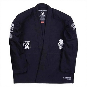 ชุดยูโดบราซิลเลี่ยนยิวยิตสู Bjj Kimono Fight Gear ผ้าฝ้าย 100% 480 กรัม ระบายอากาศได้ดี พร้อมโลโก้ด้านหน้า - Product Image 3