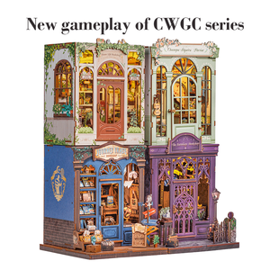 <span class=keywords><strong>CuteBee</strong></span> gros Miniature livre Nook Kit bricolage maison artisanat 3d bois Puzzles pour adultes - Product Image 4