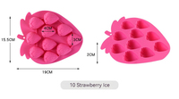 Moules à glaçons en silicone pour fruits DIY, différents styles, fraise, pastèque, ananas, outils pour faire des glaces