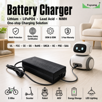 Chargeur de batterie au lithium 12V 16,8V 24V 36V 48V pour robot de service AGV, usine OEM, chargeur de batterie au lithium 2A 3A 4A