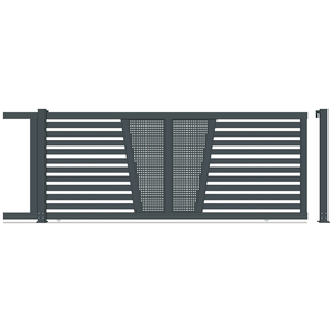 Portail en aluminium Ace, clôtures et portails de jardin en aluminium, charnières, modèles de portails d'entrée, <span class=keywords><strong>prix</strong></span>, conception de portail coulissant, portail coulissant incurvé - Product Image 2