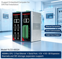 Ordinateur industriel embarqué compact Intel I3 en aluminium, monté sur panneau ou rail DIN, sans ventilateur, haute stabilité, en stock