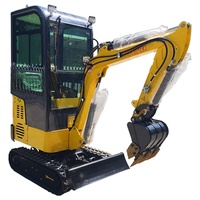 Mini-excavatrices chinoises de 1,8 tonne avec moteurs Kubota, hydrauliques, portables, rétro, conformes CE EPA, livraison gratuite