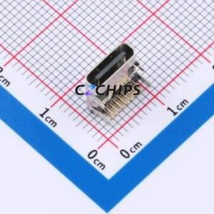TYPE-C-613-WDR USB Connector Through hole Component (THT) Connector Type-C Female Right Angle Insert 16P - Product Image 1