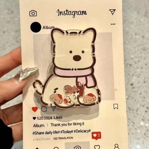 Acrylic Shaker điện thoại Grip tùy chỉnh phim hoạt hình dễ thương đáng yêu tùy chỉnh logo Acrylic điện thoại Grip chủ tùy chỉnh - Product Image 2