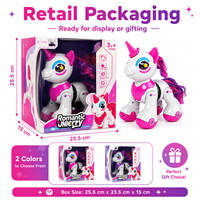 TOPSKY TOYS Kuda Robot Elektrik Interaktif Anak Unicorn 2.4G Remote Control Sensor Sentuh Lampu LED Suara - Penggunaan Dalam/Luar Ruangan
