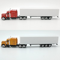 Modelo de Camión Contenedor de Transporte Americano de 23.5cm, Simulación de Vehículo de Transporte Americano 87