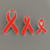 Sensibiliser au cancer rose rouge jaune ruban de santé mentale insigne en métal broches Logo personnalisé émail dur doux épinglette à vêtements