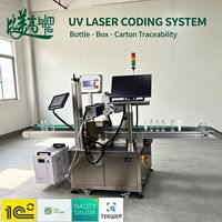 Machine de marquage laser cosmétique à traceur, prévention des copies en ligne, équipement de marquage permanent UV pour bouteilles, boîtes et emballages avec codes QR