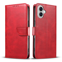 Étui portefeuille en cuir PU pour iPhone 16 Plus - Housse avec support, 3 emplacements pour cartes, fermeture magnétique et coque antichoc