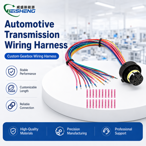 Harness Kabel Transmisi Otomotif Kustom PVC PTFE Tahan Air Multi Warna Konektor Multi Pin - Product Image 1