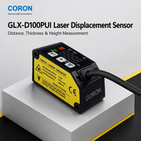 Capteur optique GLX-D100PUI PNP+Analogique 4-20mA/0-5VDC, capteur de déplacement laser, épaisseur 10035mm, indice de protection IP67, répétabilité 100µm