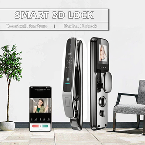 3d Gezicht Vingerafdrukherkenning Smart Lock Video <span class=keywords><strong>Intercom</strong></span> Tuya Wifi App Unlock Nfc Kaart Rfid <span class=keywords><strong>Code</strong></span> Voor Houten Deur Digitaal Slot - Product Image 2